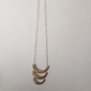 NWOT Anthropologie Long Gold Layered Necklace